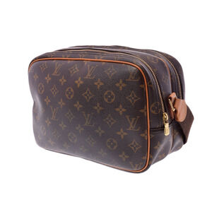 Louis Vuitton Bag Reporter Brown Shoulder Monogram Leather
